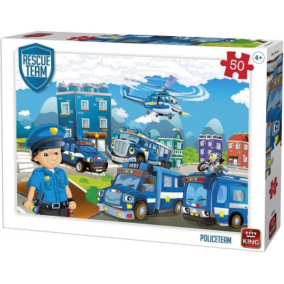 Puzzle King-Puzzle-55840 Rescue Team - Police Team