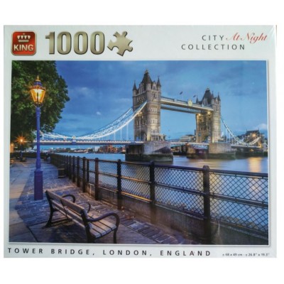 Puzzle King-Puzzle-55939 City Collection at Night - Tower Bridge, London, England