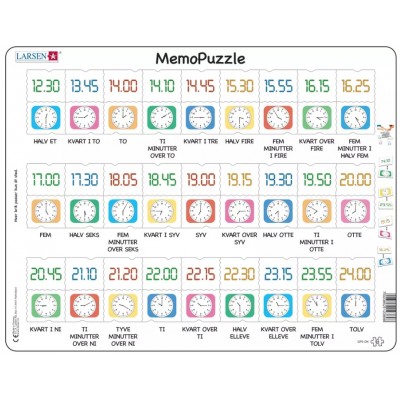 Larsen-GP5-DK Rahmenpuzzle - MemoPuzzle (auf Dänisch)