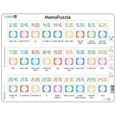 Larsen-GP5-NO Rahmenpuzzle - MemoPuzzle (auf Norwegisch)