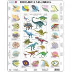  Larsen-HL9-FR Rahmenpuzzle - Dinosaurier (auf Französisch)