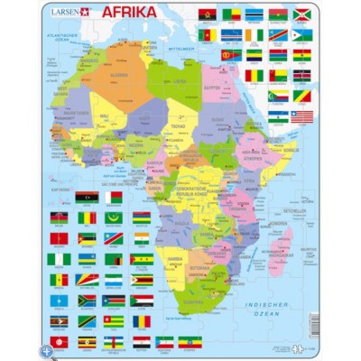 Larsen-K13-DE Rahmenpuzzle - Afrika