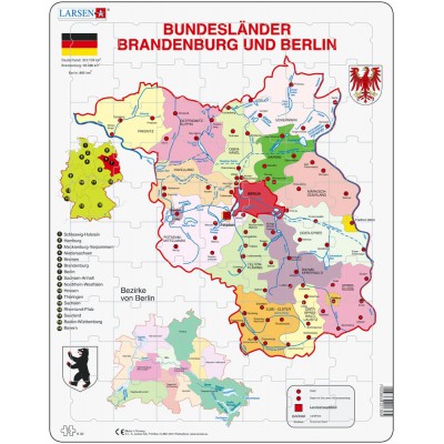 Larsen-K30-DE Rahmenpuzzle - Brandenburg und Berlin