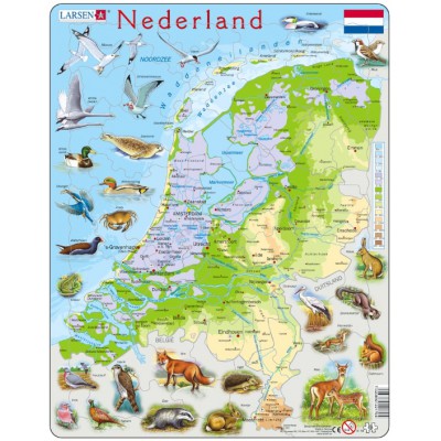 Larsen-K79-NL Rahmenpuzzle - Die Niederlande (auf Holländisch)