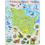  Larsen-K87-DE Rahmenpuzzle - Schleswig Holstein / Hamburg