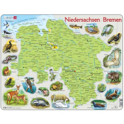 Larsen-K88-DE Rahmenpuzzle - Niedersachsen  /Bremen