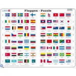  Larsen-L2-DE Rahmenpuzzle - Flaggen der Welt
