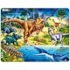 Rahmenpuzzle - Dinosaurier (auf Russisch)