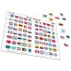 Rahmenpuzzle - Flaggen der Welt (auf Englisch)
