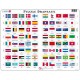 Rahmenpuzzle - Flaggen der Welt (auf Französisch)