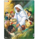   Rahmenpuzzle - Jesus mit den Kindern