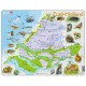 Rahmenpuzzle - Karte der Niederlande (auf Niederländisch)