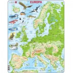   Rahmenpuzzle - Topographic Map of Europe (Italian)