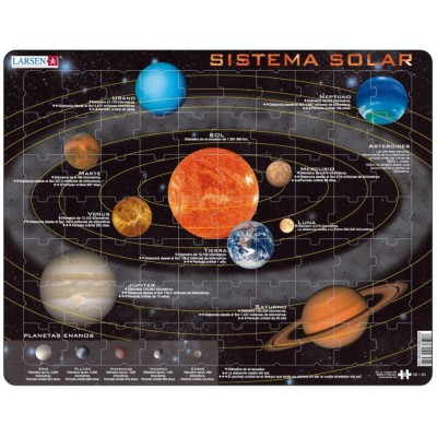 Larsen-SS1-ES Rahmenpuzzle - Sistema Solar (auf Spanisch)