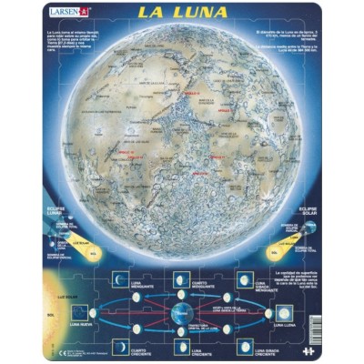 Larsen-SS5-ES Rahmenpuzzle - La Luna (auf Spanisch)