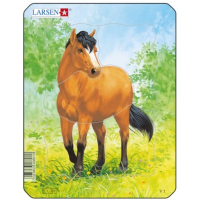 Larsen-V1-1 Rahmenpuzzle - Pferd