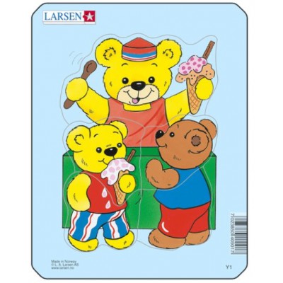 Larsen-Y1-1 Rahmenpuzzle - Teddybär
