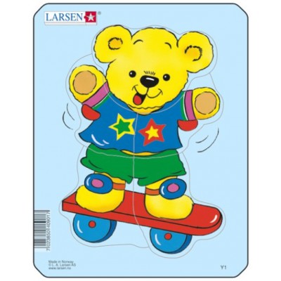 Larsen-Y1-2 Rahmenpuzzle - Teddybär