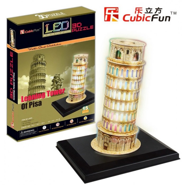 Cubic Fun Puzzle 3D mit LED - Schiefer Turm von Pisa