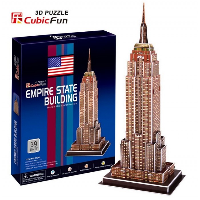 Cubic Fun Puzzle 3D - New York: Empire State Building