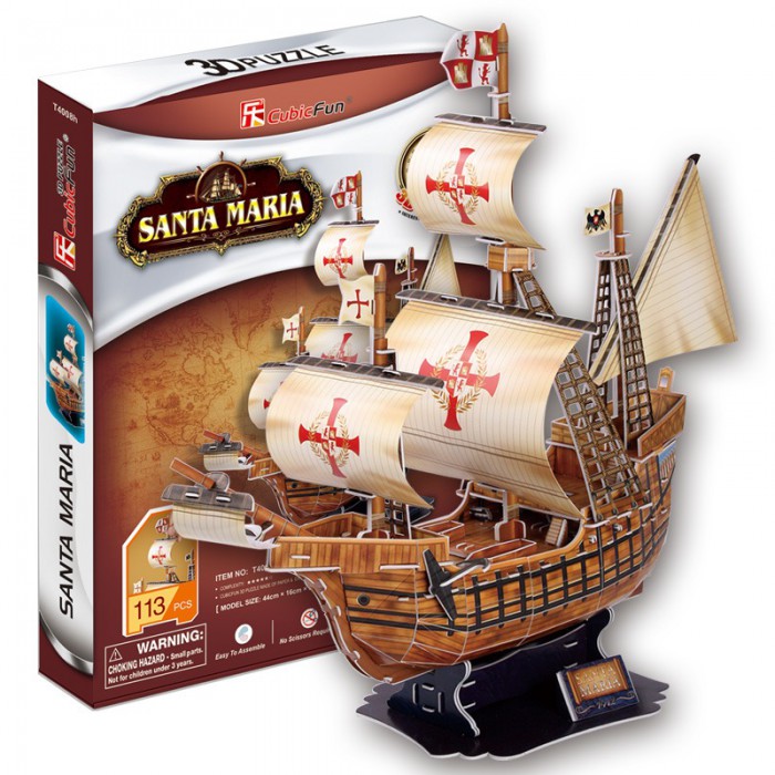 Cubic Fun Puzzle 3D - Santa Maria