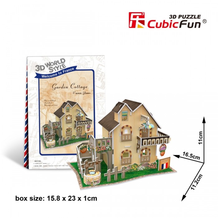 Cubic Fun 3D Puzzle World Style - Welcome to France