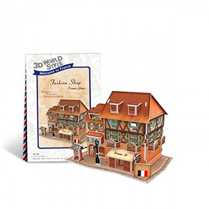 Cubic Fun 3D Puzzle World Style - Welcome to France