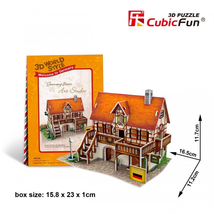 Cubic Fun 3D Puzzle World Style - Welcome to Germany