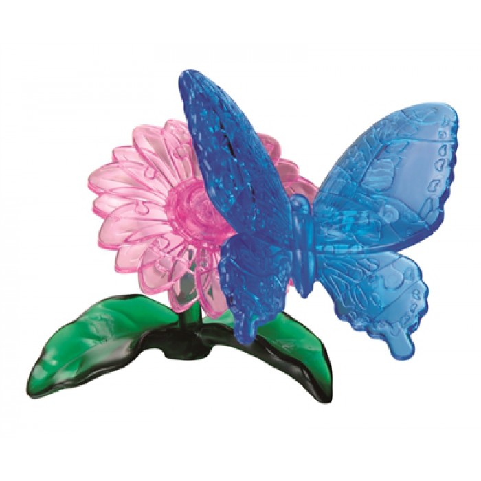 HCM Kinzel 3D-Puzzle aus Plexiglas - Die Blume und der Schmetterling