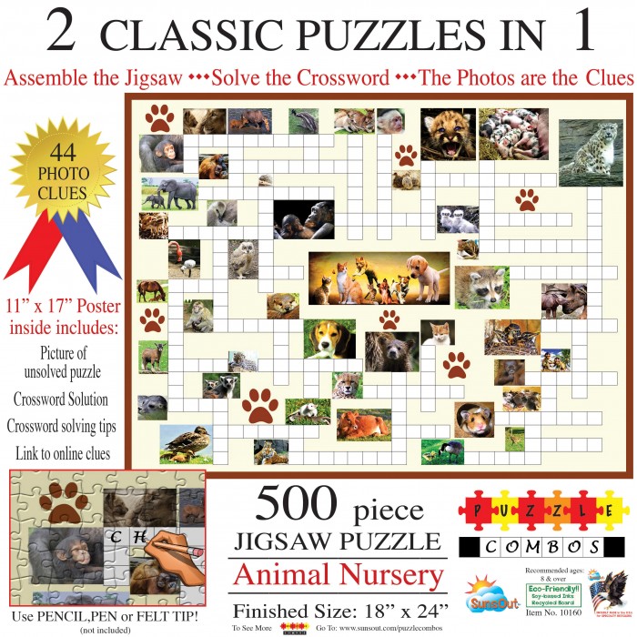 SunsOut Irv Brechner - Puzzle Combo: Animal Nursery