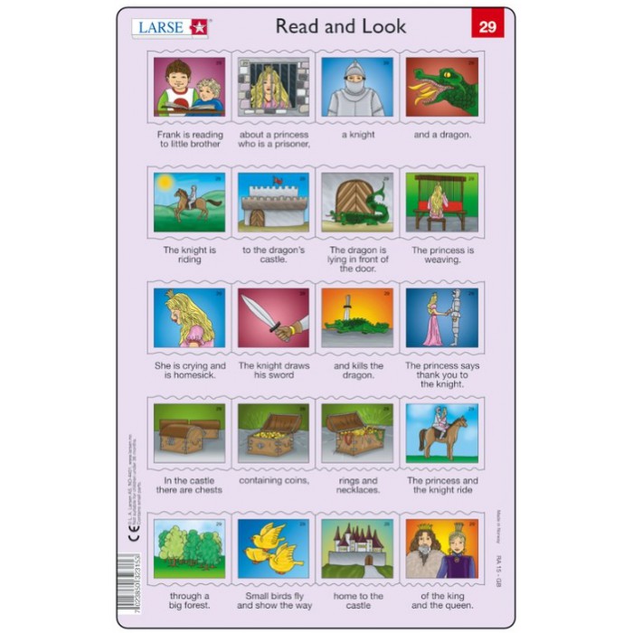 Larsen Rahmenpuzzle - Read and Look 29-30 (auf Englisch)