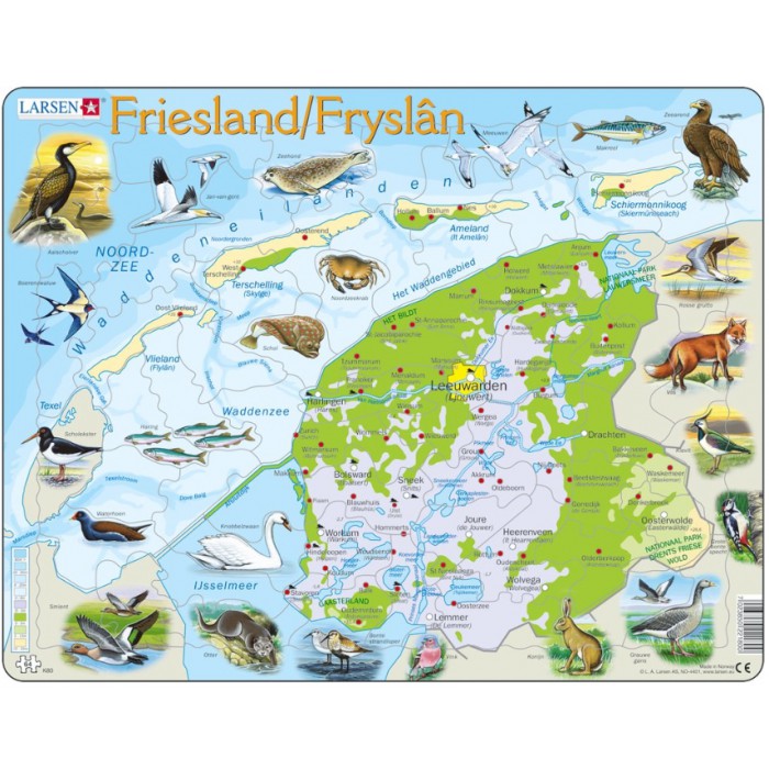 Larsen Rahmenpuzzle - Friesland, Niederlande (auf Holländisch)
