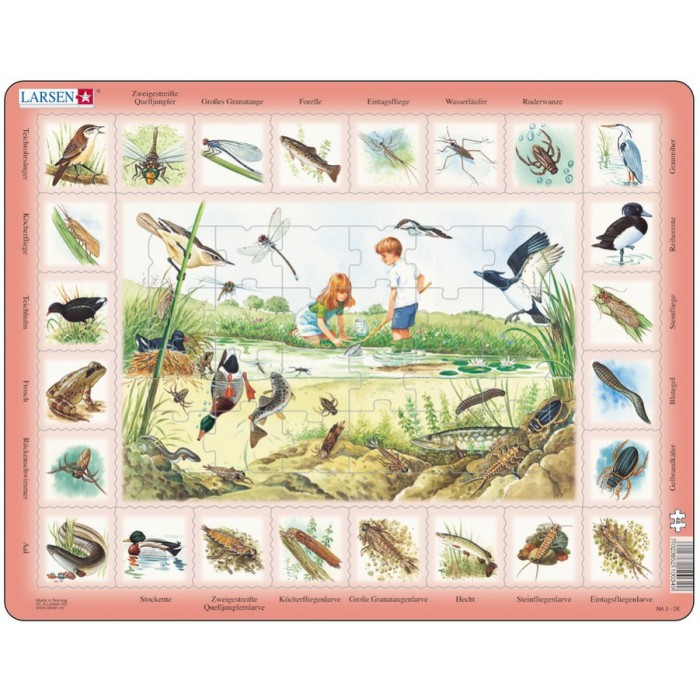 Larsen Rahmenpuzzle - Der Teich