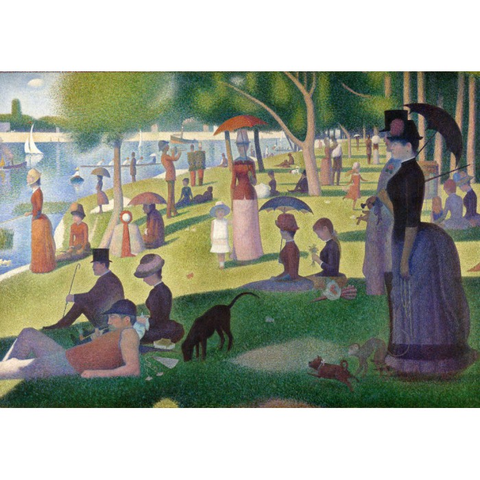 Grafika Georges Seurat: Un Dimanche Après-Midi à l`île de la Grande Jatte, 1884-1886
