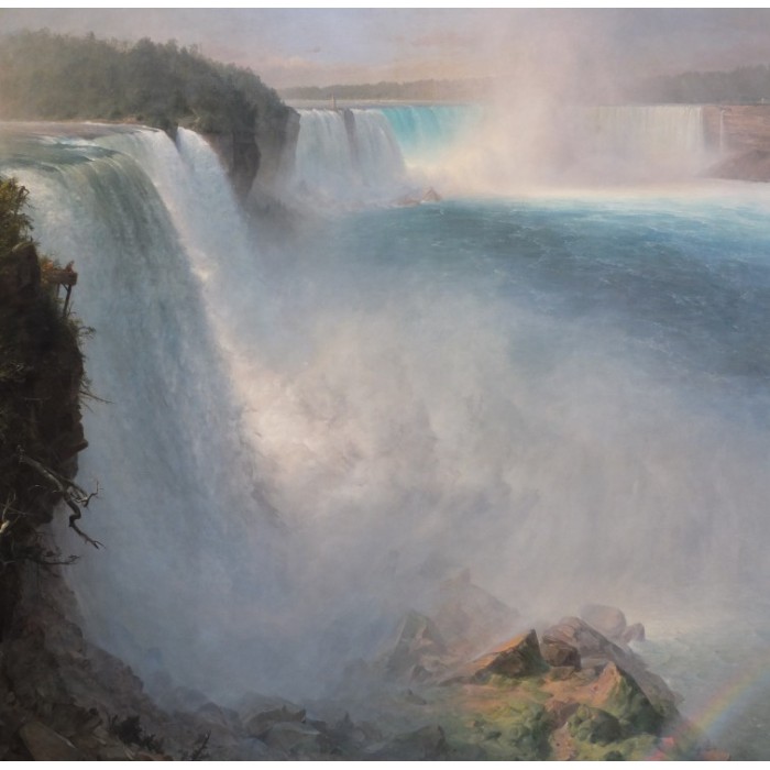 Grafika Frederic Edwin Church: Les Chutes du Niagara - Côté Américain, 1867