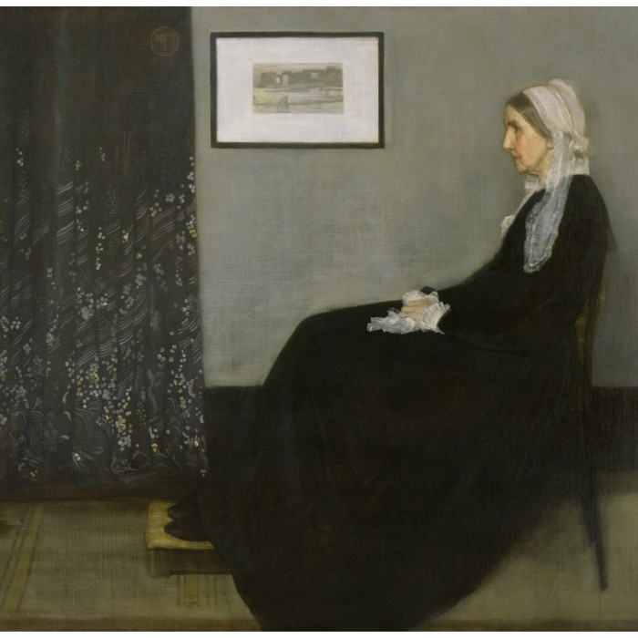 Grafika James Whistler: Whistler`s Mother, 1871 (Arrangement in Grey and Black No.1)