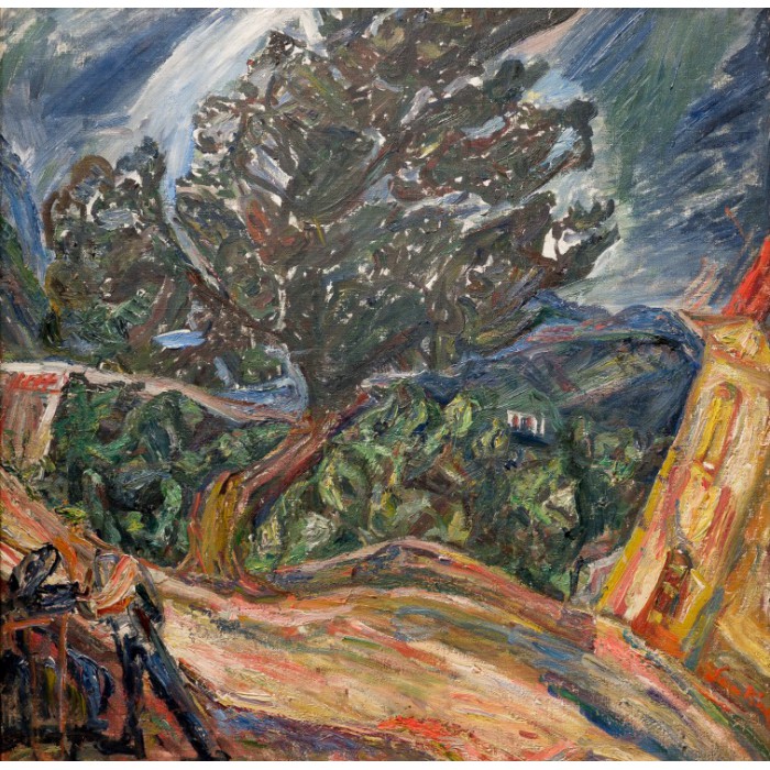 Grafika Chaïm Soutine: Le Gros Arbre Bleu, 1920-1921