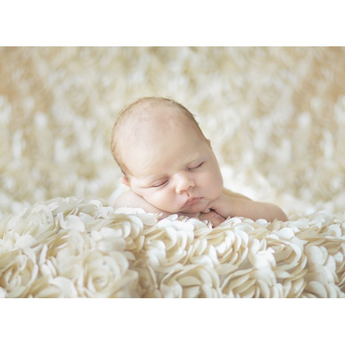 Grafika Konrad Bak: Baby sleeping in the Roses