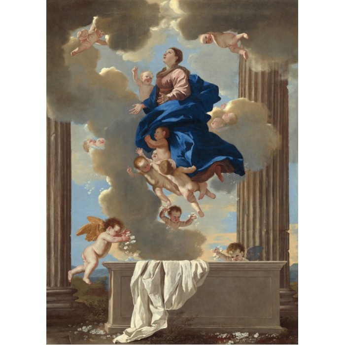 Grafika Nicolas Poussin: The Assumption of the Virgin, 1630/1632