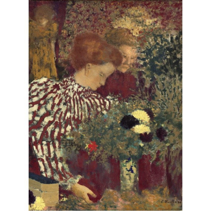 Grafika Edouard Vuillard: Woman in a Striped Dress, 1895