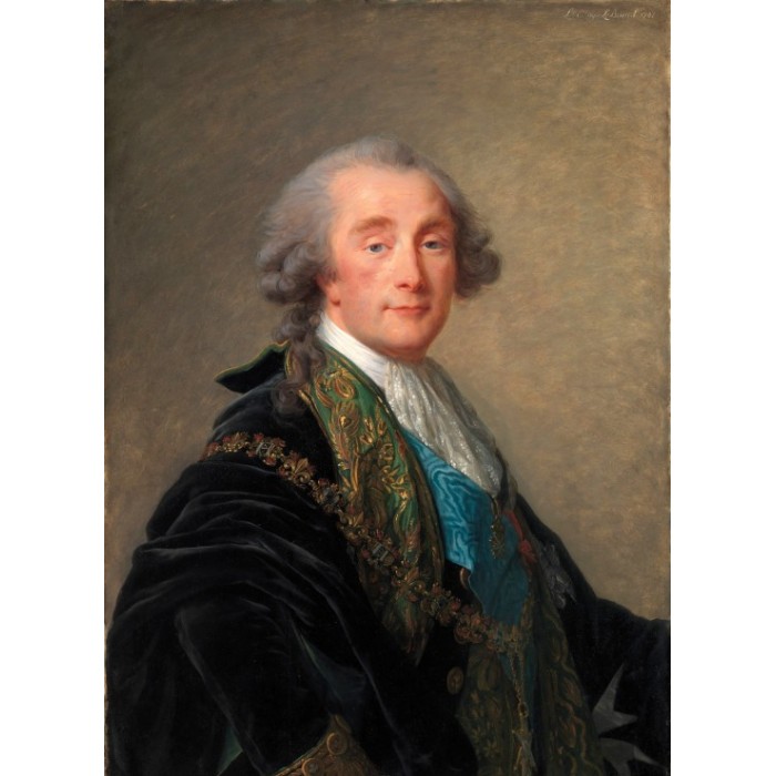 Grafika Élisabeth-Louise Vigee le Brun: Alexandre Charles Emmanuel de Crussol-Florensac, 1787
