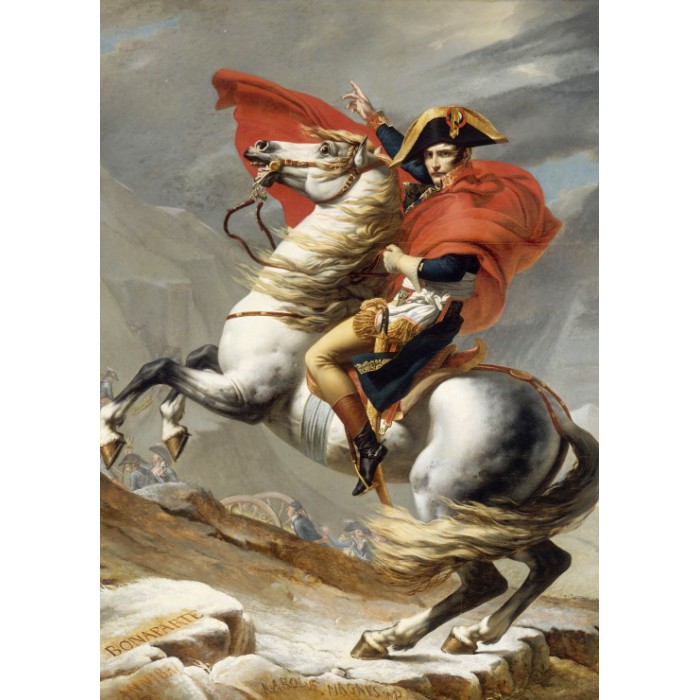 Grafika Kids Jacques-Louis David: Bonaparte beim Überschreiten der Alpen am Großen Sankt Bernhard