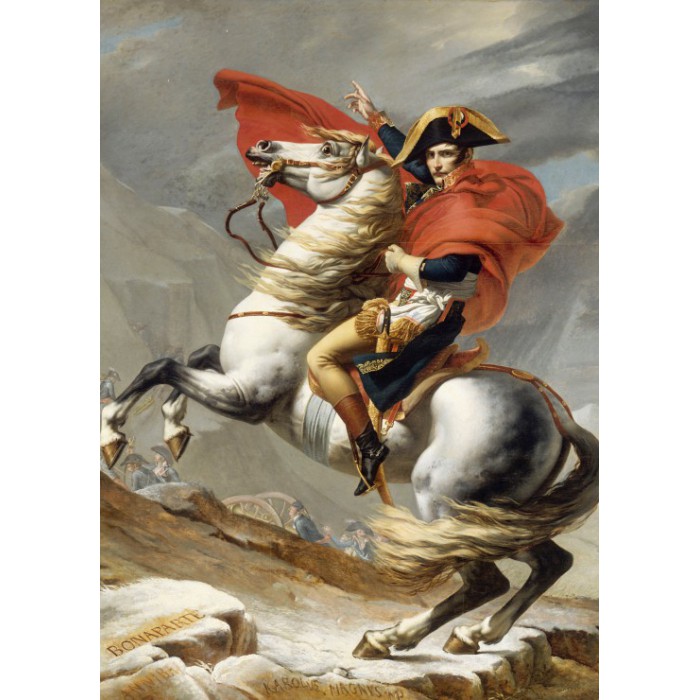 Grafika Kids Magnetische Teile - Jacques-Louis David: Bonaparte beim Überschreiten der Alpen am Großen Sankt Bern