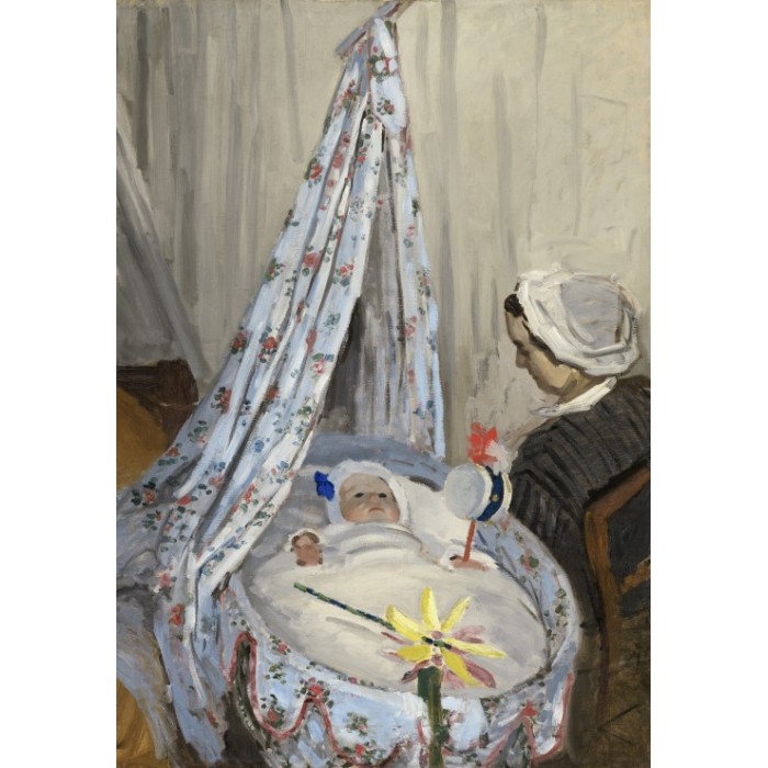 Grafika Kids Claude Monet - Die Wiege, Camille mit dem Sohn des Künstlers Jean, 1867