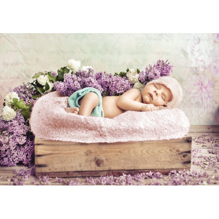 Grafika Kids Konrad Bak: Baby sleeping in the Lilac