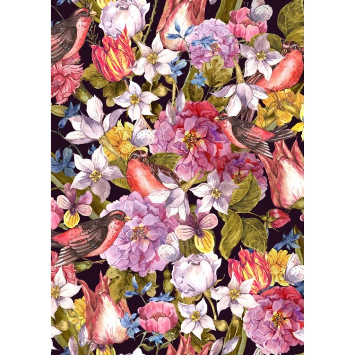 Grafika Kids Vintage Flowers and Birds