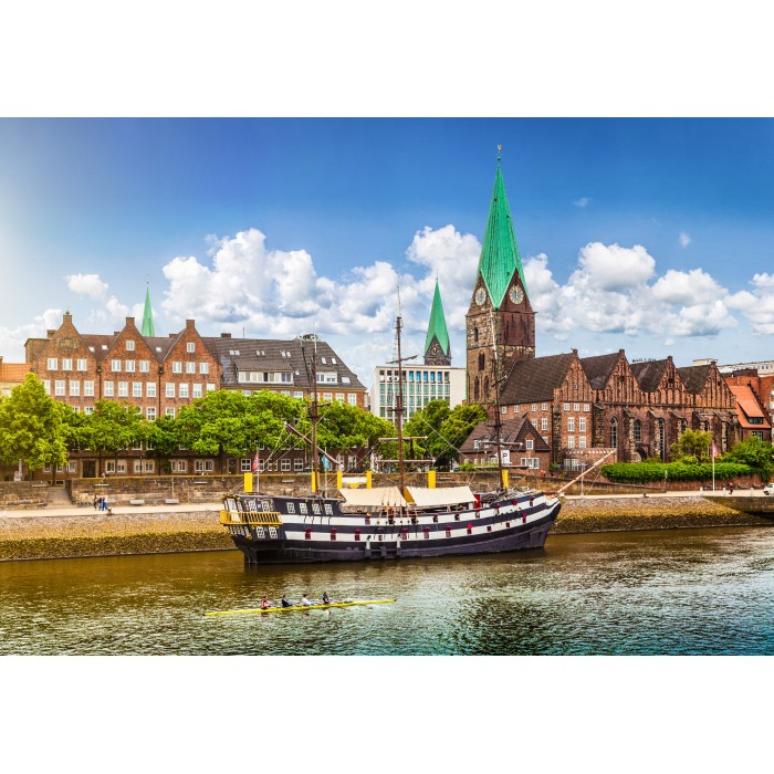Grafika Kids Deutschland Edition - Blick auf historische Stadt Bremen