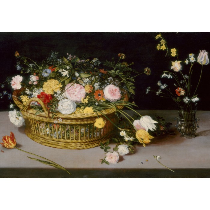Grafika Kids Jan Brueghel - Flowers in a Basket and a Vase, 1615