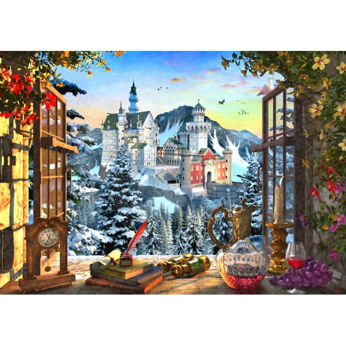 Bluebird Puzzle Mountain Castle