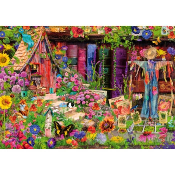 Bluebird Puzzle The Scarecrow`s Garden